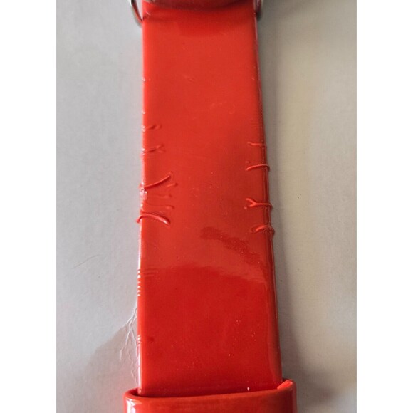 Betsey‎ Johnson Big Face Women's Watch Silver Color Pink Patent Leather - Picture 4 of 10